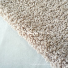 Beige Imitation Wool Fleece Fake Fur